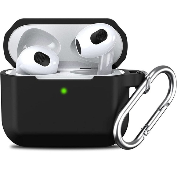 AirPod 3 Black Silicone Case - Picture 1 of 2